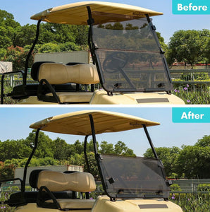 Foldable Sport Tinted Golf Cart Windshield for Club Car DS 2000+ Models