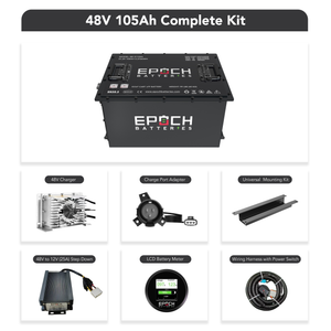 51.2V 105AH EPOCH Lithium Golf Cart Battery Conversion Kit