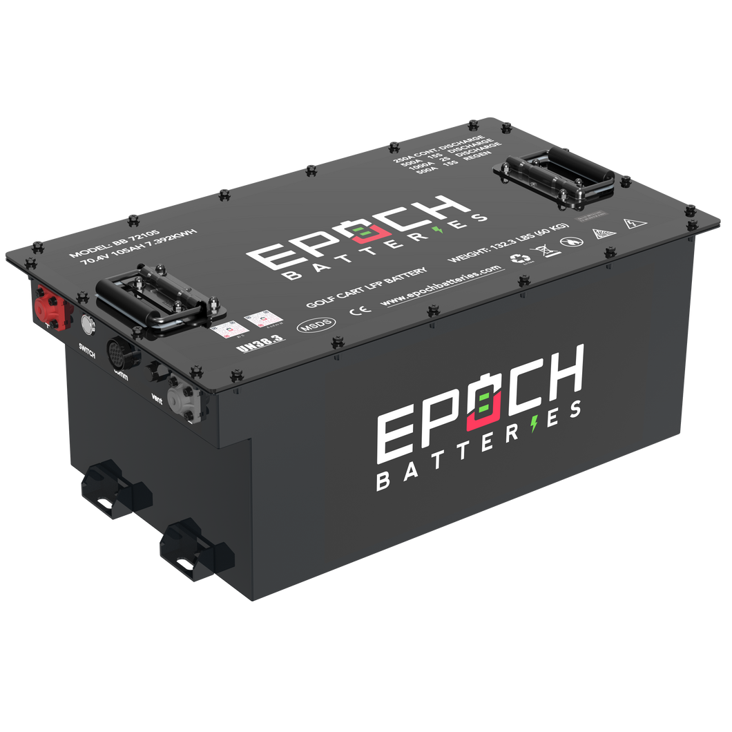 70.4V (72V) 105AH EPOCH Lithium Golf Cart Battery Conversion Kit