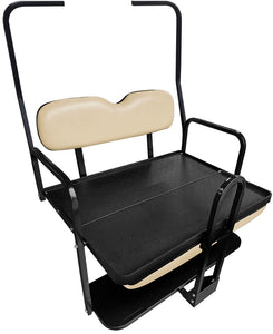 NOMAD Golf Cart Rear Flip Seat Club Car DS 1982-2000.5 Buff Cushion Set