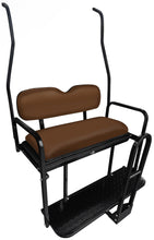 Load image into Gallery viewer, SGC NOMAD Rear Flip Seat Kit for Club Car DS 2000.5–2013 – Brown Cushions, Roof Supports, Cargo Bed, Grab Bar &amp; Trailer Hitch — included bundle component
