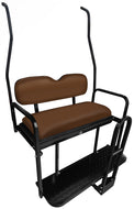 NOMAD Golf Cart Rear Flip Seat Club Car DS 2000.5-2013 Brown Cushion Set
