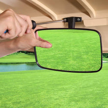 Load image into Gallery viewer, Universal Golf Cart Rear View Mirror for EZGO, Club Car &amp; Yamaha | Wide Angle Mirror | Easy Install