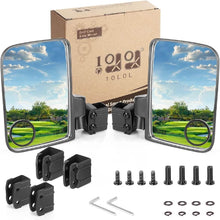 Load image into Gallery viewer, Universal Side Mirror Set with Blind Spot Mirrors for Golf Cart - No Drilling Required