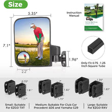 Load image into Gallery viewer, Universal Side Mirror Set with Blind Spot Mirrors for Golf Cart - No Drilling Required