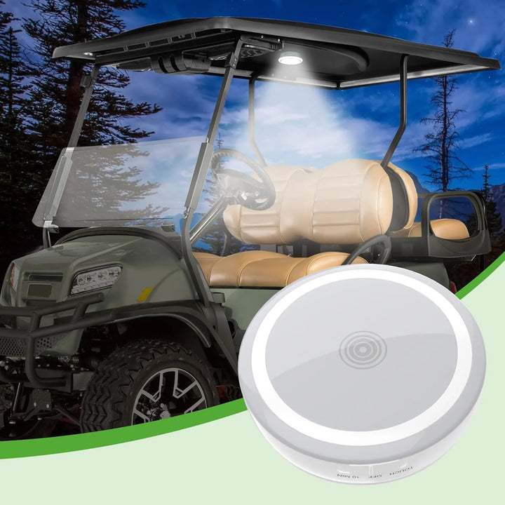 Universal Golf Cart LED Dome Light | USB Rechargeable Battery Powered | Interior Roof Light