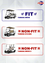 Load image into Gallery viewer, NOMAD Ivory Rear Flip Seat Kit for Yamaha G29 (Drive) Golf Cart