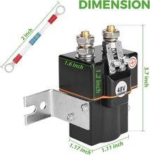 Load image into Gallery viewer, 48V Golf Cart Solenoid for Club Car DS (1995-Up) &amp; Precedent (2000-Up) | 4-Terminal w/ Resistor | OEM Replacement 101908701