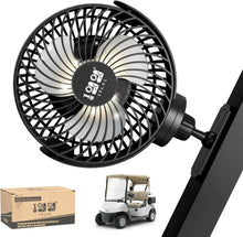 Load image into Gallery viewer, Magnetic Golf Cart Fan | Battery Powered Portable Cooling Fan | Universal Mount