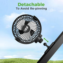 Load image into Gallery viewer, Magnetic Golf Cart Fan | Battery Powered Portable Cooling Fan | Universal Mount