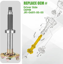 Load image into Gallery viewer, Driver Side Rear Axle Shaft Assembly (Short) for Yamaha G29 Golf Cart