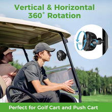 Load image into Gallery viewer, Magnetic Golf Cart Fan | Battery Powered Portable Cooling Fan | Universal Mount