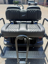 Load image into Gallery viewer, Kozip Universal Rear Seat Cushion Set – Black with White Piping &amp; Black Diamond Stitch | Fits NOMAD Rear Seat Kits