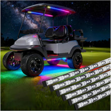 Load image into Gallery viewer, Upgraded RGB LED Under-Glow Light Strip Kit with Music Sync for Golf Cart