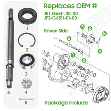 Load image into Gallery viewer, Driver Side Rear Axle Shaft with Bearing &amp; Seal Kit for Yamaha G16, G19, G22 &amp; Drive