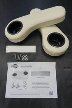 Load image into Gallery viewer, SGC NOMAD Rear Flip Seat Kit for EZGO RXV Golf Carts - Ivory Cushions, Cargo Bed &amp; Safety Grab Bar