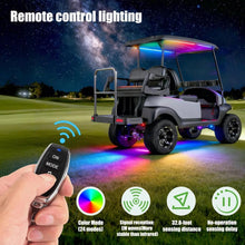 Load image into Gallery viewer, Upgraded RGB LED Under-Glow Light Strip Kit with Music Sync for Golf Cart