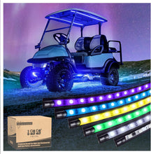 Load image into Gallery viewer, Upgraded RGB LED Under-Glow Light Strip Kit with Music Sync for Golf Cart