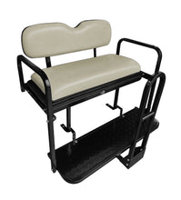 Load image into Gallery viewer, SGC NOMAD Rear Flip Seat Kit for EZGO RXV Golf Carts – Sandstone Cushions, Cargo Bed &amp; Safety Grab Bar