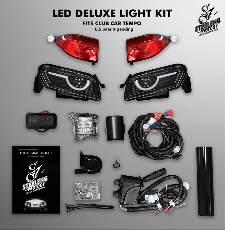 STEELENG Meteor 12V DELUXE LED Light Kit for Club Car Tempo 2018-Up
