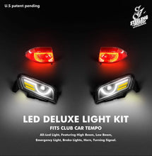 Load image into Gallery viewer, STEELENG Meteor 12V Deluxe LED Light Kit &amp; Harness for Club Car Tempo Golf Cart