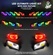 Load image into Gallery viewer, STEELENG Meteor 12V ULTIMATE LED Light Kit &amp; Harness for Club Car Tempo Golf Cart