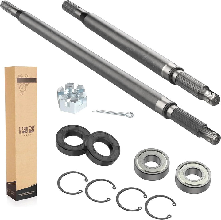 EZGO TXT/Medalist Golf Cart Driver & Passenger Rear Axle with Sealed Bearing Kit