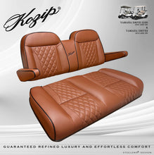 Load image into Gallery viewer, Kozip Front Seat Cushion Set for Yamaha Drive G29 (2007-Up) &amp; Drive 2 (2016-Up) – Brown w/ Black Piping