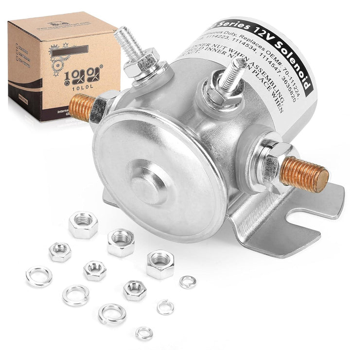 12V Starter Solenoid for EZGO Marathon Gas (1979–1994) | 4 Terminal 250A Relay