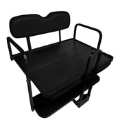 NOMAD Black Rear Flip Seat Kit with Roof Supports for Yamaha G14-G22