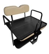 NOMAD Tan Rear Flip Seat Kit for 1982-2000.5 Club Car DS Golf Cart