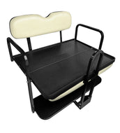 NOMAD Ivory Rear Flip Seat Kit for Yamaha Drive 2 Golf Cart