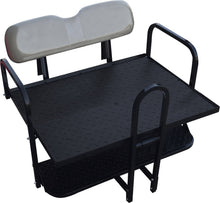 Load image into Gallery viewer, SGC NOMAD Rear Flip Seat Kit for Club Car DS 1982–2000.5 – Sandstone Cushions, Roof Supports, Cargo Bed &amp; Grab Bar — included bundle component