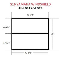 Load image into Gallery viewer, MOAD DOT Approved Foldable Clear Windshield for Yamaha G16 Golf Cart