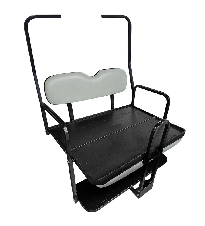 SGC NOMAD Rear Flip Seat Kit for Club Car DS 1982–2000.5 – Dove Gray Cushions, Roof Supports, Cargo Bed & Grab Bar — included bundle component
