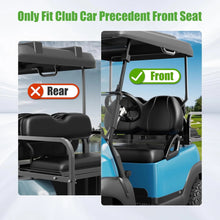 Load image into Gallery viewer, Black Front Seat/Backrest Cushion Set for 2004-2011 Club Car Precedent Golf Cart