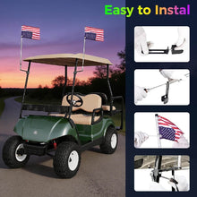 Load image into Gallery viewer, 2.5FT Golf Cart Whip Lights – 210 Modes, Waterproof LED RGB Safety Lights