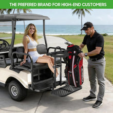 Load image into Gallery viewer, Universal Foldable Golf Cart Rear Bag Holder – No-Drill Mount, Fits Safety Grab Bars Up to 8″