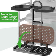 Load image into Gallery viewer, Universal Foldable Golf Cart Rear Bag Holder – No-Drill Mount, Fits Safety Grab Bars Up to 8″