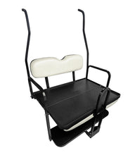 Load image into Gallery viewer, SGC NOMAD Rear Flip Seat Kit for Club Car DS 2000.5–2013 – Pure White Cushions, Roof Supports, Cargo Bed, Grab Bar &amp; Trailer Hitch — included bundle component