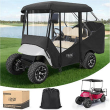 Load image into Gallery viewer, 57” 4 Passenger Golf Cart Enclosure – Short Roof Weather Cover for EZGO TXT/RXV &amp; Club Car DS/Precedent
