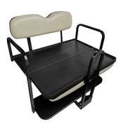 NOMAD Sandstone Rear Flip Seat Kit for Yamaha G29 (Drive) Golf Cart