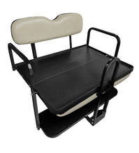 Load image into Gallery viewer, SGC NOMAD Rear Flip Seat Kit for E-Z-GO TXT / Freedom TXT / Non-RXV Valor – Sandstone Cushions, Cargo Bed, Grab Bar &amp; Trailer Hitch — included bundle component