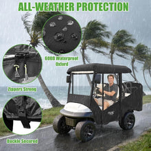Load image into Gallery viewer, 57” 4 Passenger Golf Cart Enclosure – Short Roof Weather Cover for EZGO TXT/RXV &amp; Club Car DS/Precedent