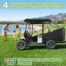 Load image into Gallery viewer, 57” 4 Passenger Golf Cart Enclosure – Short Roof Weather Cover for EZGO TXT/RXV &amp; Club Car DS/Precedent