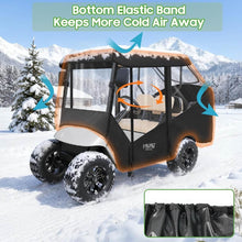 Load image into Gallery viewer, 57” 4 Passenger Golf Cart Enclosure – Short Roof Weather Cover for EZGO TXT/RXV &amp; Club Car DS/Precedent