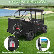 Load image into Gallery viewer, 57” 4 Passenger Golf Cart Enclosure – Short Roof Weather Cover for EZGO TXT/RXV &amp; Club Car DS/Precedent