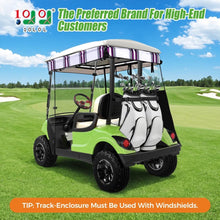 Load image into Gallery viewer, 3-Sided Track Style Striped Golf Cart Enclosure for Yamaha G29 (Drive) – 2 Passenger Weather Cover