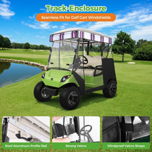 Load image into Gallery viewer, 3-Sided Track Style Blue Golf Cart Enclosure for Yamaha G29 (Drive) – 2 Passenger Weather Cover