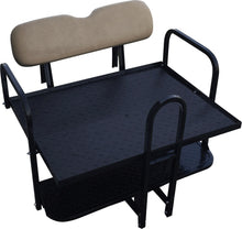 Load image into Gallery viewer, SGC NOMAD Rear Flip Seat Kit for Club Car Precedent / Tempo – Tan Cushions, Roof Supports, Cargo Bed &amp; Grab Bar — included bundle component